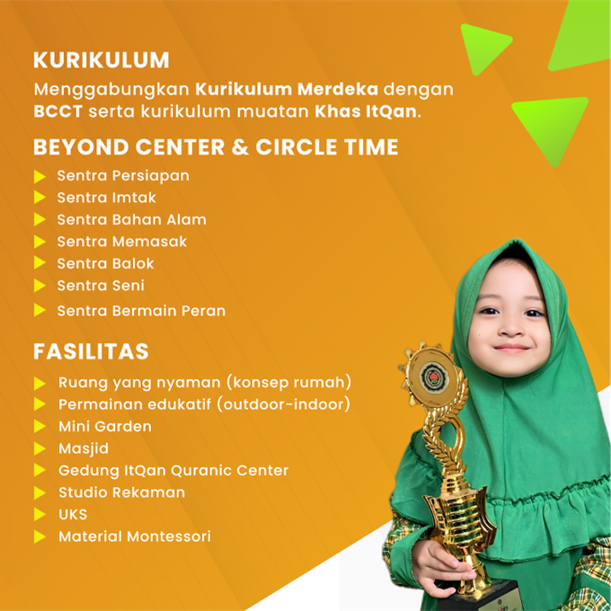 Brosur TK Preschool Itqan