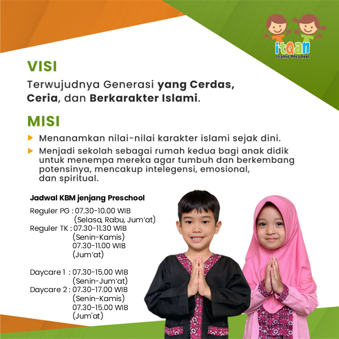 Brosur TK Preschool Itqan